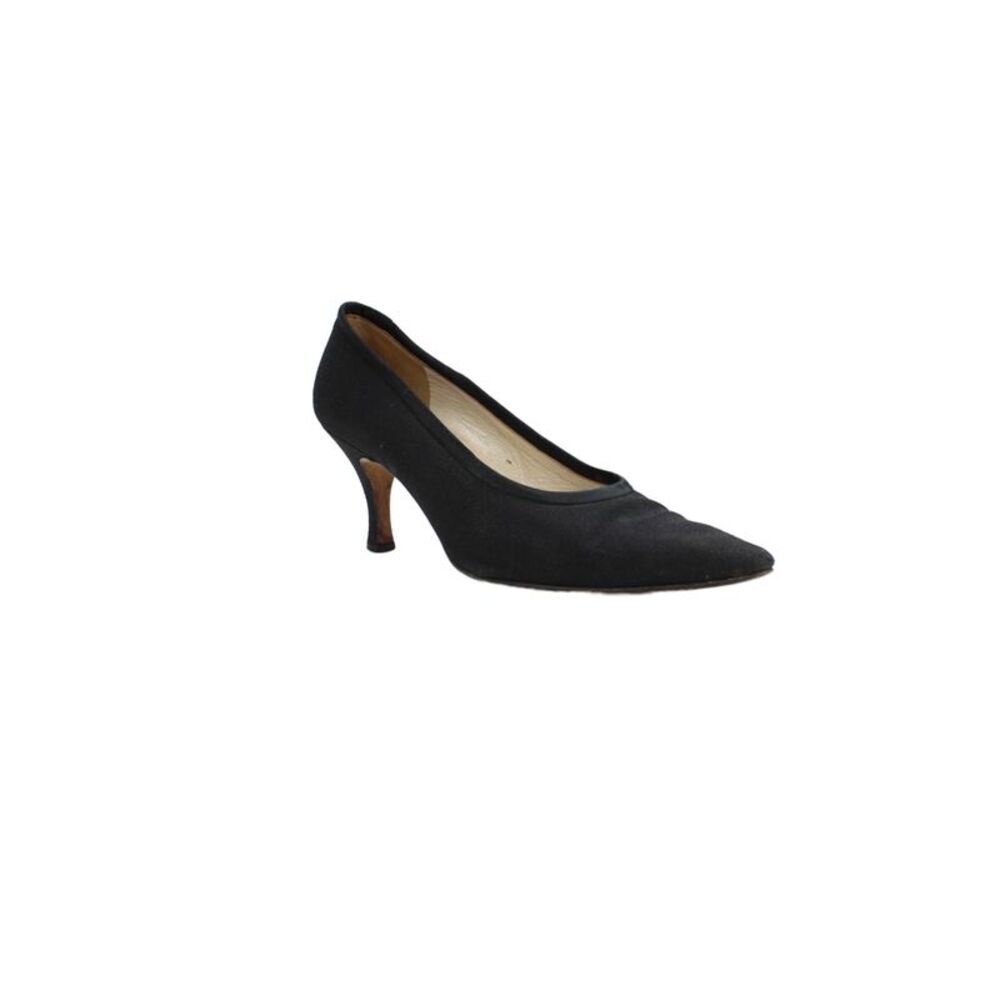 Martinez Valero Womens Pointed Toe Slide On Pumps Black Size 8 B